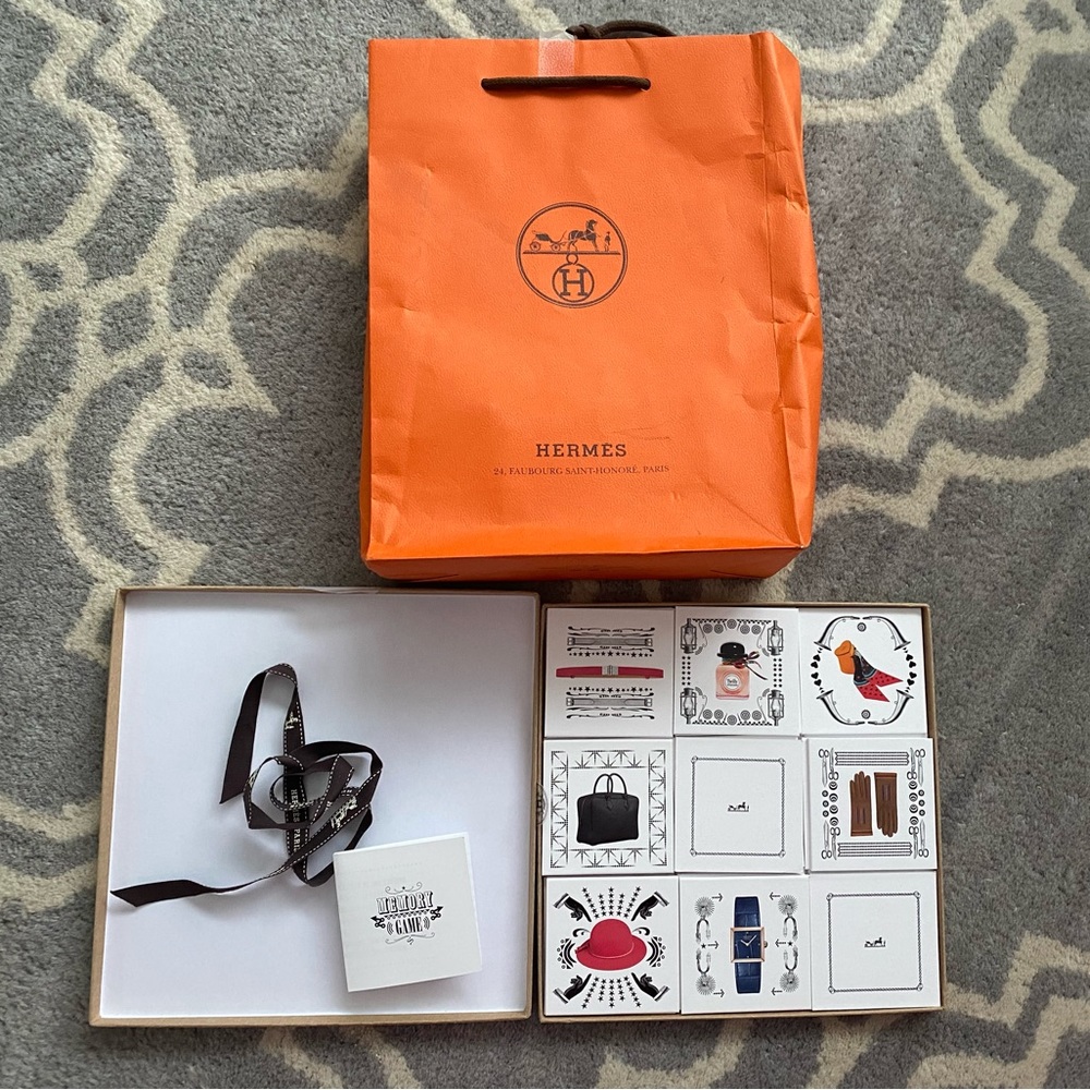 Hermes Holiday Memory Game - New